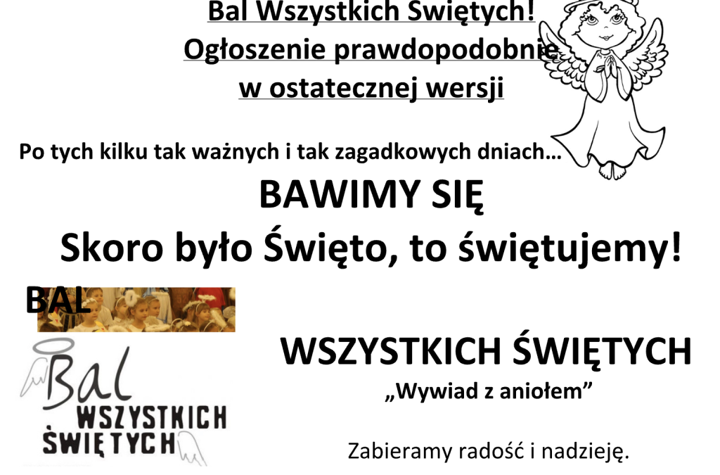 BAL WSZYSTKICH ŚWIĘTYCH