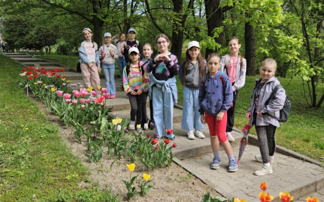 Klasa 3a w Ogrodzie Botanicznym UMCS